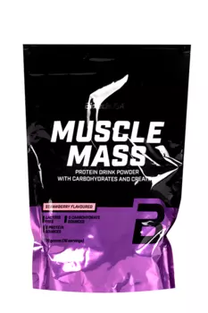 Гейнер BioTechUSA Muscle Mass клубника, 1 000 г