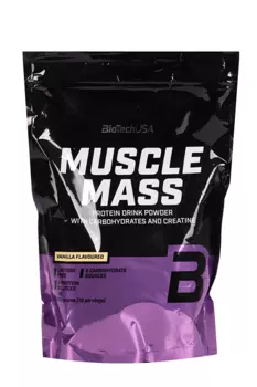 Гейнер BioTechUSA Muscle Mass ваниль, 1 000 г