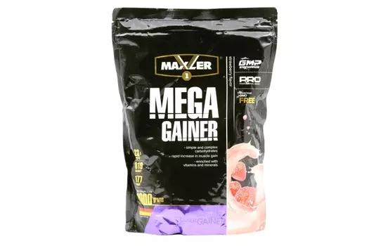 Гейнер MAXLER mega gainer strawberry, 1 кг