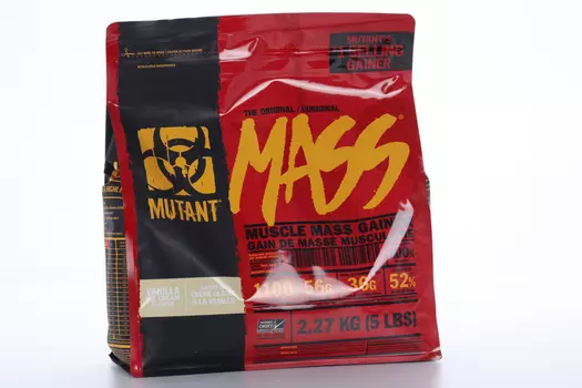 Гейнер Mutant Mass 5 lb ванильное мороженое, 2,27 кг