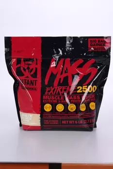 Гейнер Mutant Mass XXXTREME 2500 6 lbs ванильное мороженое, 2,72 кг