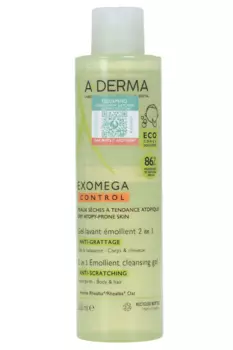 Гель А-Дерма Эксомега смягчающий очищайщий 2 в 1, 200 мл