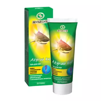 Гель Акулий жир д/ног пиявка/троксерутин/конский каштан, 75 мл