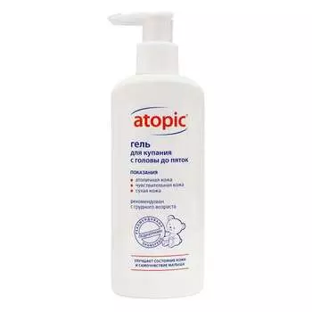Гель Атопик детский д/купания с головы до пяток, 250 мл