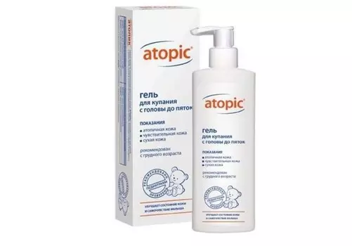 Гель Атопик детский д/купания с головы до пяток, 200 мл