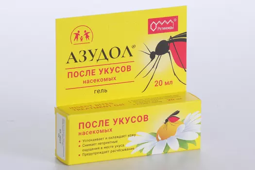 Гель Азудол после укусов насекомых, 20 мл