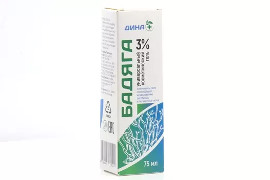 Гель Бадяга 3%, 75 мл