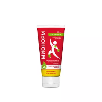 Гель-бальзам Мионорм разогревающий сабельник/перец, 50 мл