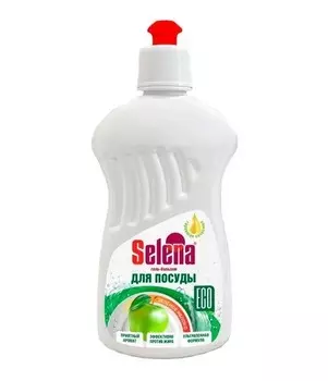 Гель-бальзам Selena Зеленое яблоко д/посуды 500 мл