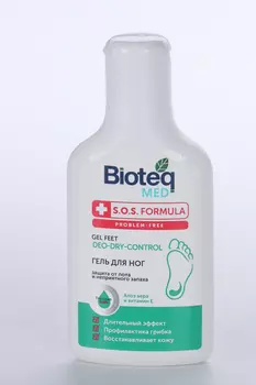 Гель Bioteq med защита от пота и неприятного запаха д/ног, 100 мл