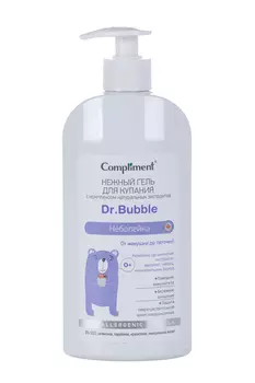 Гель Compliment Dr Bubble неболейка д/купания нежный 0+, 400 мл