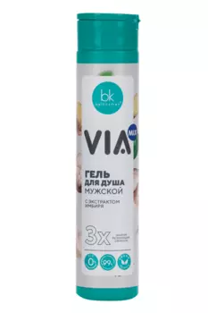 Гель д/душа Belkosmex VIA mix мужской с экстрактом имбиря, 320 г