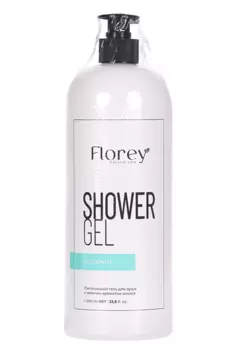 Гель д/душа Florey Нежный аромат кокоса питательный, 1 000 мл