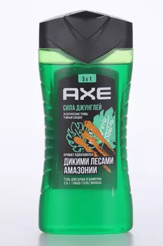Гель д/душа и шампунь AXE Сила джунглей мужской 3в1, 250 мл