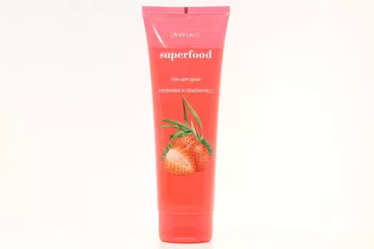 Гель д/душа Liv Delano Superfood клубника/лемонграсс, 250 мл