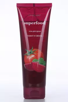 Гель д/душа Liv Delano Superfood томат/свекла, 250 мл