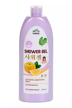 Гель д/душа PHYTOMANIA тонизирующий Центелла+Юдзу, 600 мл