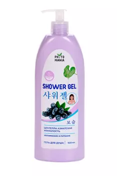 Гель д/душа PHYTOMANIA увлажняющий Центелла+Жимолость, 600 мл
