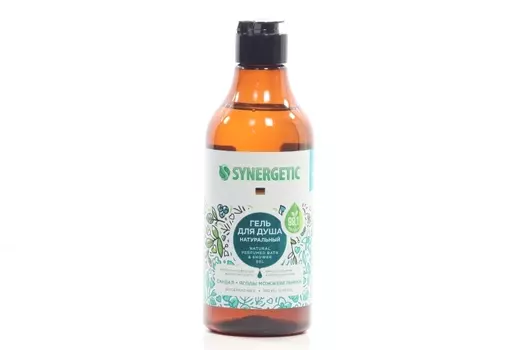 Гель д/душа SYNERGETIC натуральный сандал и ягоды можжевельника, 380 мл