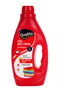 Гель д/стирки Qualita д/цветного белья флакон 1 000 мл