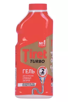 Гель д/устранения сложных засоров Tiret Turbo, 500 мл