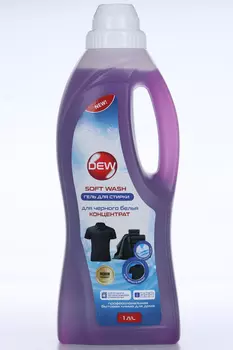 Гель DEW Soft wash д/стирки темного белья 1 л