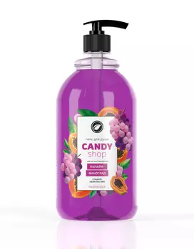 Гель для душа «CANDY SHOP» (женские ароматы) с дозатором Папайя-Виноград 1 л.