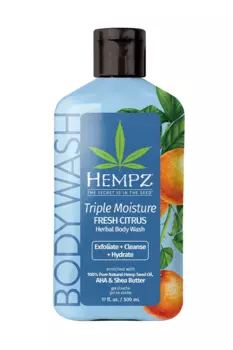 Гель для душа Hempz Тройное увлажнение Triple Moisture Fresh Citrus Herbal Body Wash 500 мл