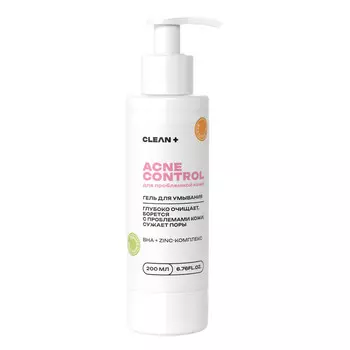 Гель для умывания CLEANPLUS ACNE CONTROL для проблемной кожи, 200 мл