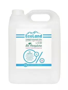 Гель EcoLand BIO Receptura универсальный д/стирки 5 л