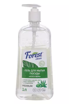 Гель Forest clean Алоэ Вера д/посуды с помпой 1 л