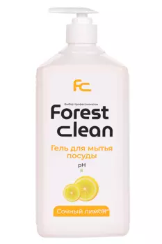 Гель Forest clean Сочный лимон д/посуды с помпой 1 л