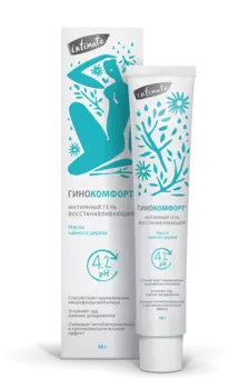 Гель Гинокомфорт восстанавливающий д/интим гиг масло чайного дерева, 50 г