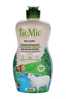 Гель-концентрат BioMio д/мытья посуды овощей и фруктов без запаха 450 мл