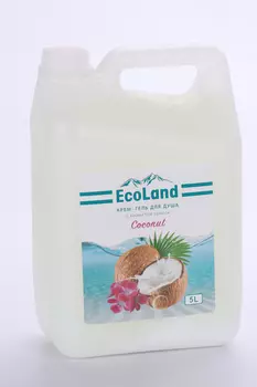 Гель-крем EcoLand Coconut д/душа c ароматом кокоса, 5 л