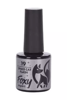 Гель-лак FOXY EXPERT SPACE CAT FLASH светоотражающий д/ногтей N19 8 мл