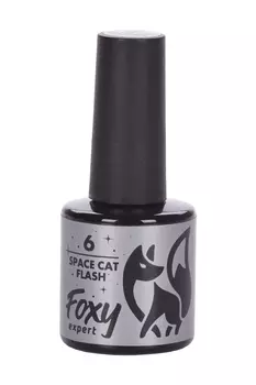Гель-лак FOXY EXPERT SPACE CAT FLASH светоотражающий д/ногтей N6 8 мл