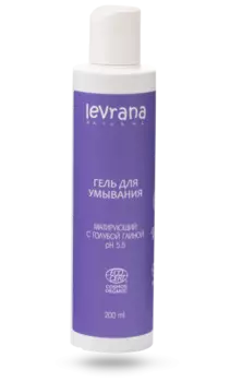 Гель Леврана Матирующий д/умыв Голубая глина, 200 мл