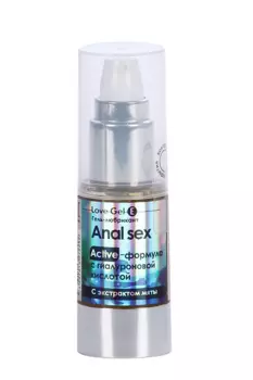 Гель-лубрикант "LOVEGEL E. Anal Sex", с гиалуроновой кислотой и мятой, диспенсер 20 г