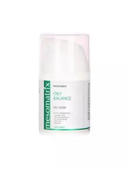 Гель-маска MESOMATRIX / МЕЗОМАТРИКС для жирной кожи себорегулирующая с био-салициловой кислотой и серой OILY BALANCE, 50 мл
