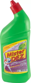 Гель Mister Dez Eco-Cleaning Двойная сила антиржав/уничтож запаха б/хлор д/сантехники 750 мл