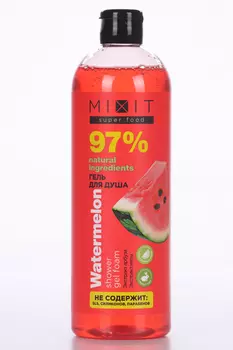 Гель MIXIT Super Food д/душа освежающий арбуз и мята, 750 мл
