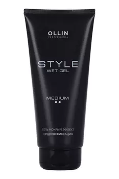 Гель Ollin professional style д/укладки волос средней фиксации мокрый эффект 200 мл