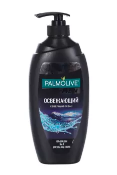 Гель PALMOLIVE д/душа 3 в 1 д/тела/лица/волос MEN освежающий северный океан мужской, 750 мл
