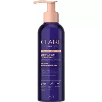 Гель-пенка CLAIRE Cosmetics Collagen Active Pro смягчающий, 195 мл