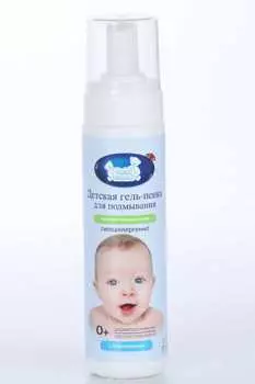 Гель-пенка Наша Мама д/подмывания младенцев д/чувствительной/проблемной кожи, 200 мл