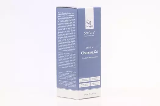 Гель SeaCare от прыщей и угрей очищающий анти-акне с акнацидол и эвермат, 150 мл