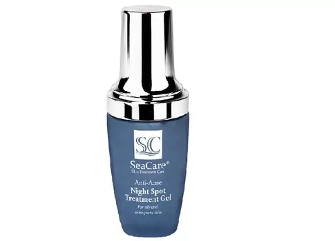 Гель SeaCare от прыщей и угрей точечный ночной с сепиконтроль ресистем бисаболол маслом ши, 30 мл