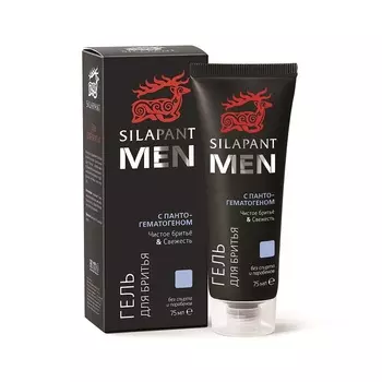 Гель Силапант д/бритья чистое бритье/свежесть с пантогематогеном, 75 мл
