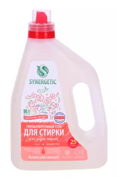 Гель Синергетик д/стирки всех видов ткани 3 в 1 Магическая орхидея 1,5 л